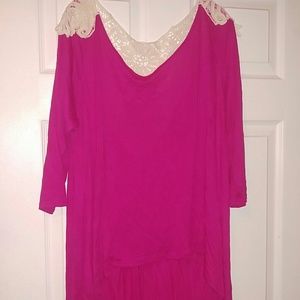 Pink boutique shirt size small but runs big